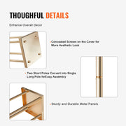 4PCS Gold Metal Column Wedding Flower Stand, 23.6inch /60cm High With Metal Laminate, Vase Geometric V952-HLHJLFTZTCBJORF4QV0