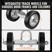 Sliding Gate Kit 6" Heavy Duty Rolling Hardware for Door 600 lbs Load V952-HLHMJLJ6INCHGYJBVV0