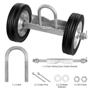 Sliding Gate Kit 6" Heavy Duty Rolling Hardware for Door 600 lbs Load V952-HLHMJLJ6INCHGYJBVV0