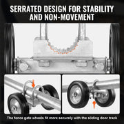 Sliding Gate Kit, 6" Rolling Gate Hardware Kit, Universal Adjustable Sliding Gate Rollers Track Wheels, Heavy V952-HLHMJLJ6INCHO9AC8V0