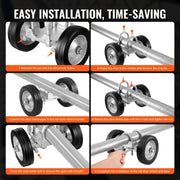 Sliding Gate Kit, 6" Rolling Gate Hardware Kit, Universal Adjustable Sliding Gate Rollers Track Wheels, Heavy V952-HLHMJLJ6INCHO9AC8V0