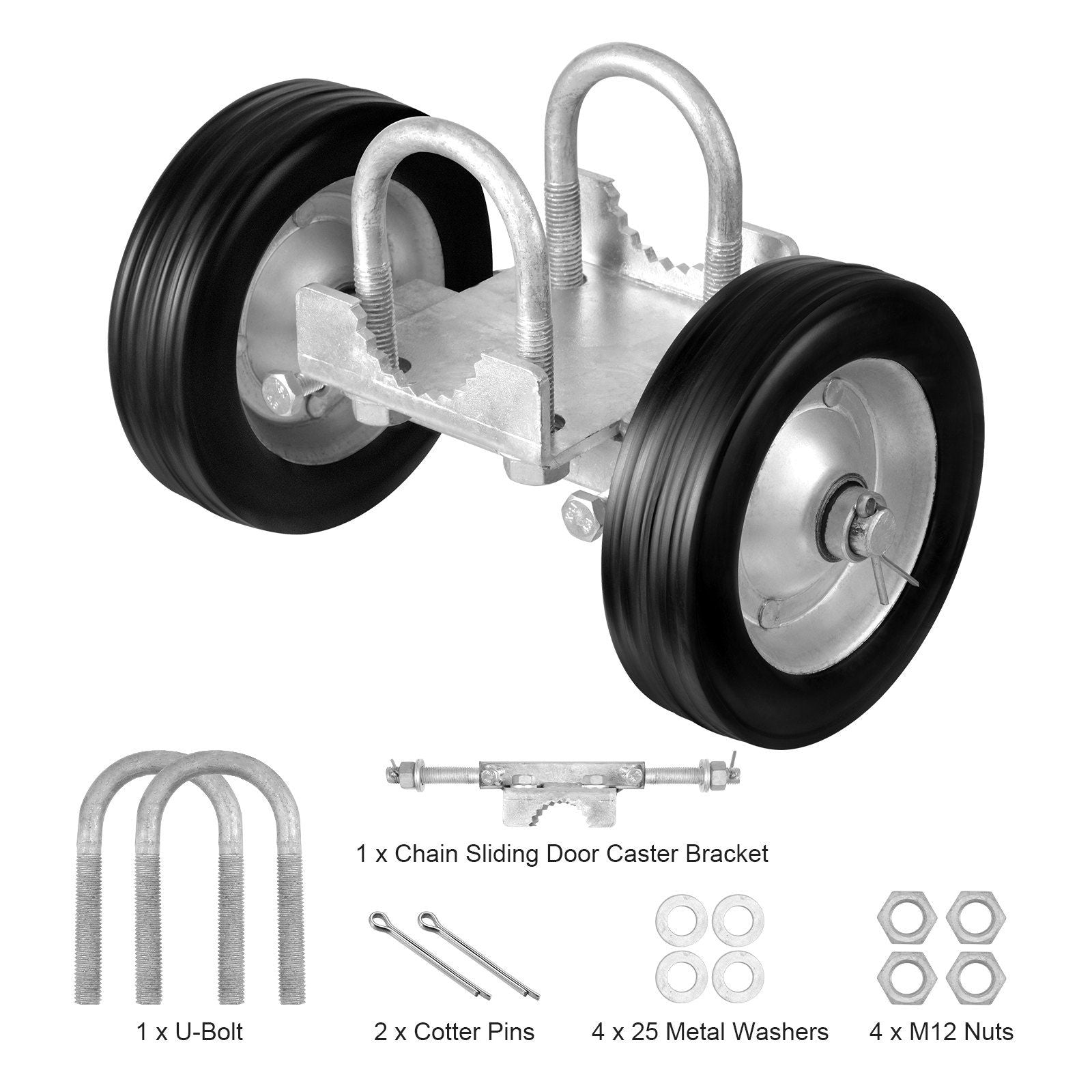 Sliding Gate Kit, 6" Rolling Gate Hardware Kit, Universal Adjustable Sliding Gate Rollers Track Wheels, Heavy V952-HLHMJLJ6INCHO9AC8V0