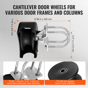 Sliding Gate Kit, Rolling Gate Hardware Kit w/ U-Shaped Wheel Groove for Cantilever Sliding Gates and Rolling V952-HLHMPJGGLDLX7K6SCV0