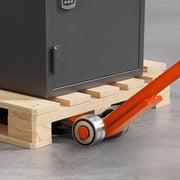 Prylever Bar, 2994 kg Weight Capacity, 1.4 m Carbon Steel Handle Lever Dolly, Pry Lever Bar with Wheels for V952-HLQG60INCH66SB4AX001V0