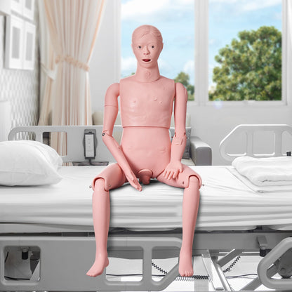Nursing Training Manikin, Male Life Size Demonstration Human Manikin for Nursing Training, Multifunctional V952-HLRTMXDBLNXH3GWPCV0
