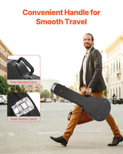 Electric Guitar Hard Case, 1050 mm Gourd-Shaped Guitar Hard Case, With Lock Latch Key Handle, PVC Padding V952-HLXJTYHHLXJH98R2TV0
