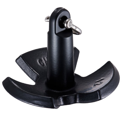 River Anchor, 12 LBS Boat Anchor Cast Iron Black Vinyl-Coated with Shackle, Marine Grade Mushroom Anchor for V952-HMDPZT12B000EDC67V0