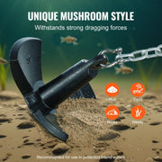 River Anchor 30LB Boat Anchor Cast Iron Black Vinyl-Coated Mushroom Anchor V952-HMDPZT30B000V24ZDV0