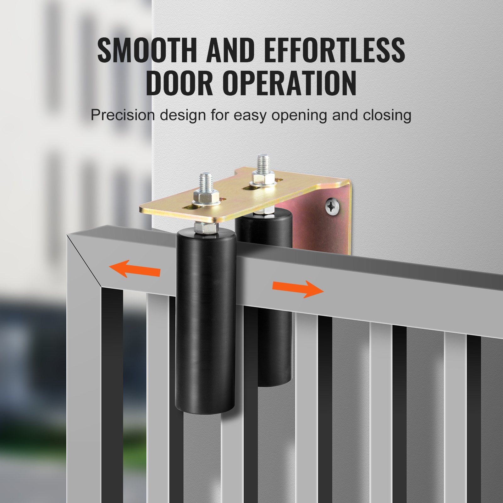 Sliding Gate Kit 6" Rolling Hardware with L-Bracket Adjustable for Door V952-HMDXLHSKDJZJ0Y2M7V0