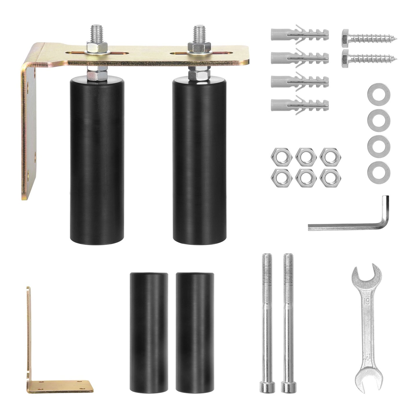 Sliding Gate Kit 6" Rolling Hardware with L-Bracket Adjustable for Door V952-HMDXLHSKDJZJ0Y2M7V0