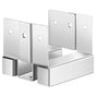 4x4 Post Base 10 Pcs, Inner Size 3.53x3.56inch/89.6x90.5mm Concrete Post Anchor, Heavy-Duty Zinc-Plated V952-HNTJZ44YC10JREKGG001V0