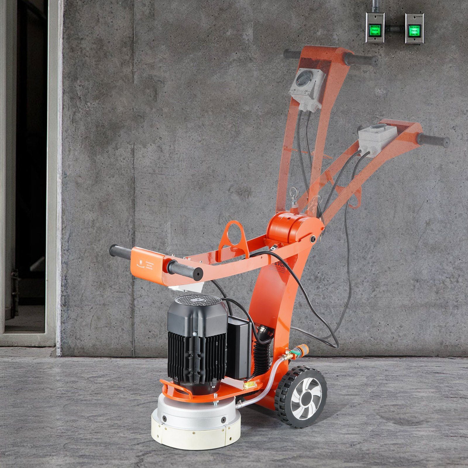 Electric Concrete Floor Grinder 10" Walk-Behind Grinder 3.0HP Concrete Floor Polisher, 2200W Grinding V952-HNTSGJJS1300C00IVV3