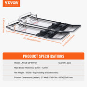 Concrete Knee Boards Stainless Steel, 28'' x 8'' Concrete Sliders, Knee Boards For Concrete, Concrete Knee V952-HNTXGBBXGHBDO21DGV0