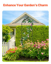 Metal Garden Trellis for Climbing Plant Support 60 x 15 in Rustproof V952-HPJHX1JTH60WGXYFNV0