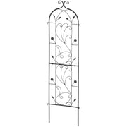 Metal Garden Trellis for Climbing Plant Support 60 x 15 in Rustproof V952-HPJHX1JTH60WGXYFNV0