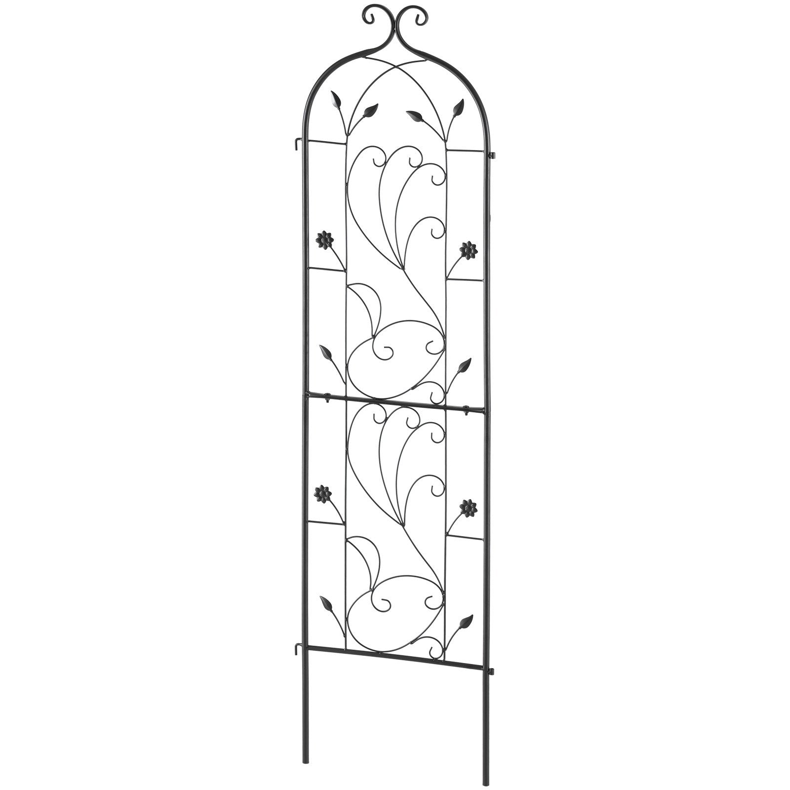 Metal Garden Trellis for Climbing Plant Support 60 x 15 in Rustproof V952-HPJHX1JTH60WGXYFNV0