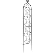 Metal Garden Trellis for Climbing Plant Support 60 x 15 in Rustproof V952-HPJHX1JTH60WGXYFNV0