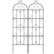 2 Packs Metal Garden Trellis for Climbing Plant Support 71x20 in Rustproof V952-HPJHX2JTH71WKVLCJV0