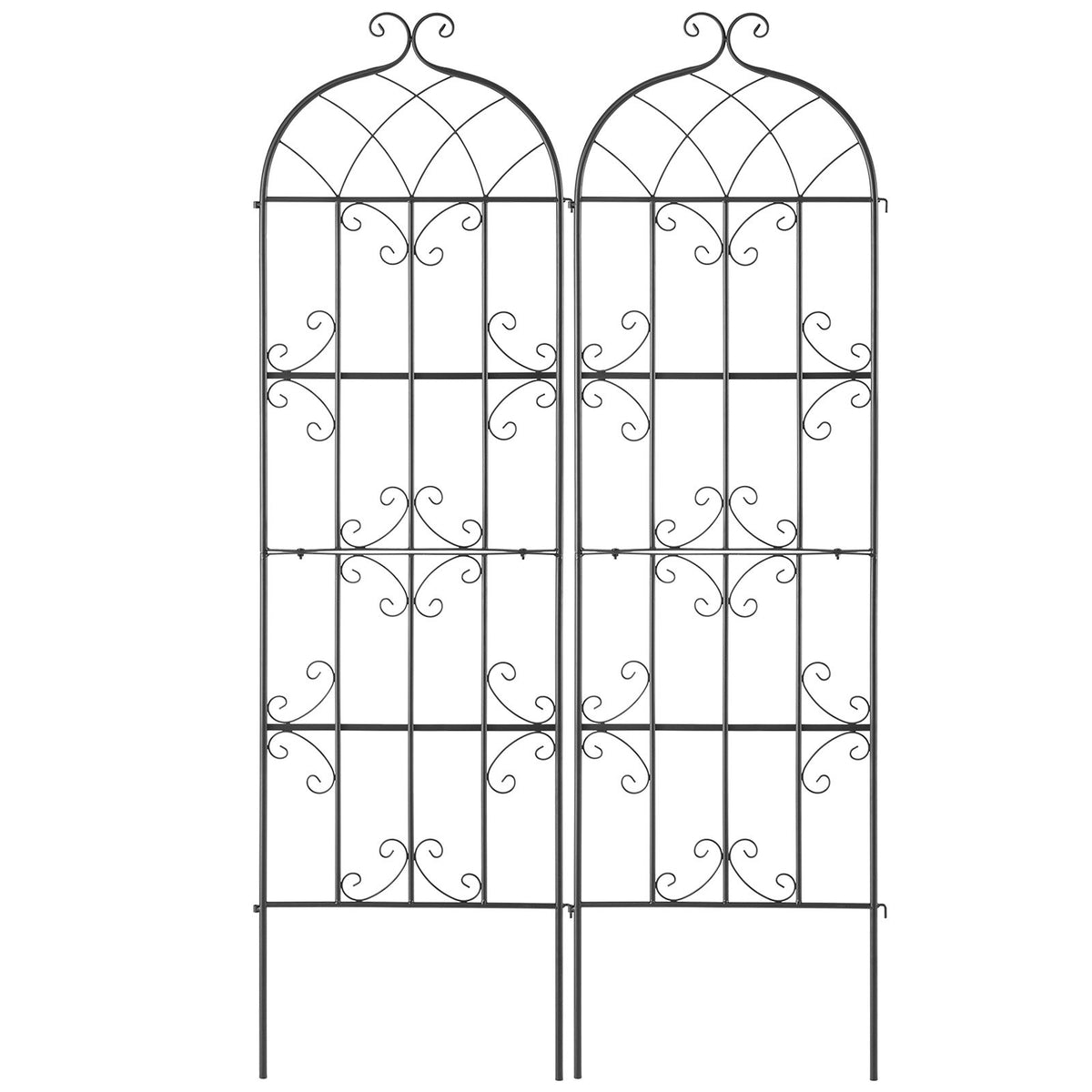2 Packs Metal Garden Trellis for Climbing Plant Support 71x20 in Rustproof V952-HPJHX2JTH71WKVLCJV0