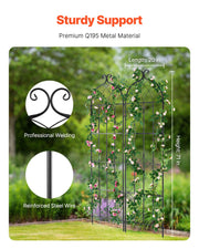 2 Packs Metal Garden Trellis for Climbing Plant Support 71x20 in Rustproof V952-HPJHX2JTH71WKVLCJV0