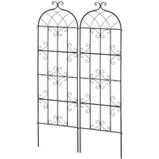 2 Packs Metal Garden Trellis for Climbing Plant Support 71x20 in Rustproof V952-HPJHX2JTH71WKVLCJV0