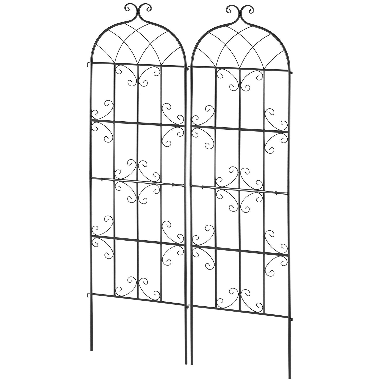 2 Packs Metal Garden Trellis for Climbing Plant Support 71x20 in Rustproof V952-HPJHX2JTH71WKVLCJV0
