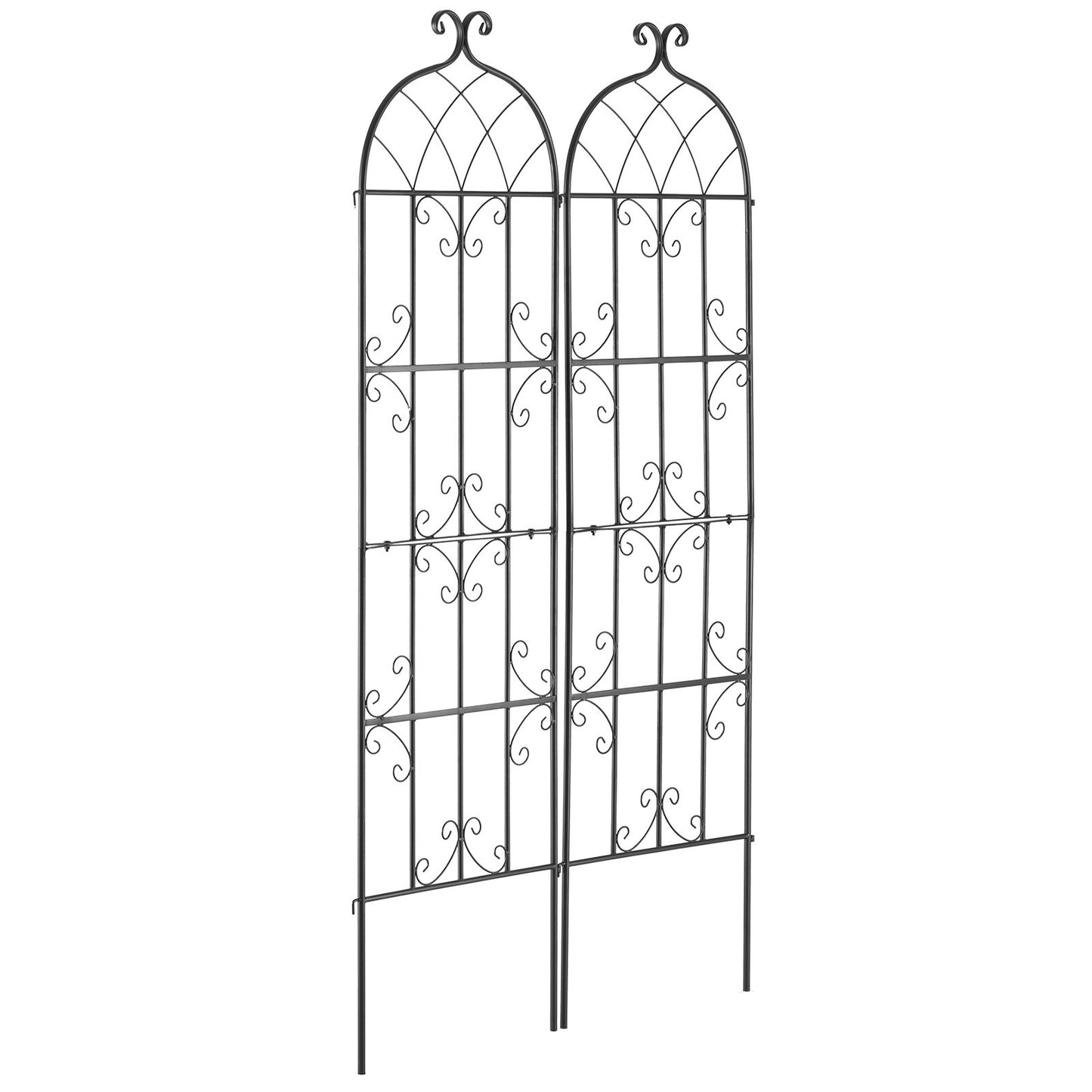 2 Packs Metal Garden Trellis for Climbing Plant Support 71x20 in Rustproof V952-HPJHX2JTH71WKVLCJV0