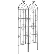 2 Packs Metal Garden Trellis for Climbing Plant Support 71x20 in Rustproof V952-HPJHX2JTH71WKVLCJV0