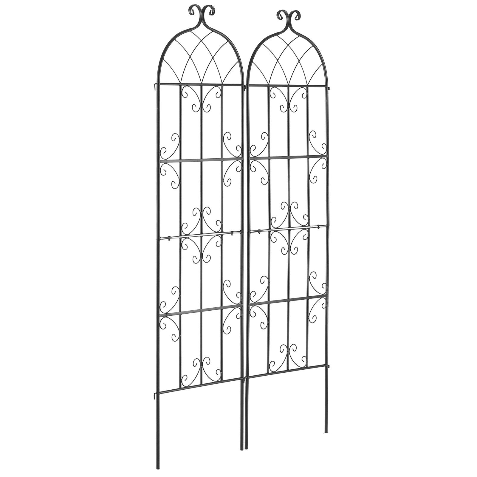 2 Packs Metal Garden Trellis for Climbing Plant Support 71x20 in Rustproof V952-HPJHX2JTH71WKVLCJV0