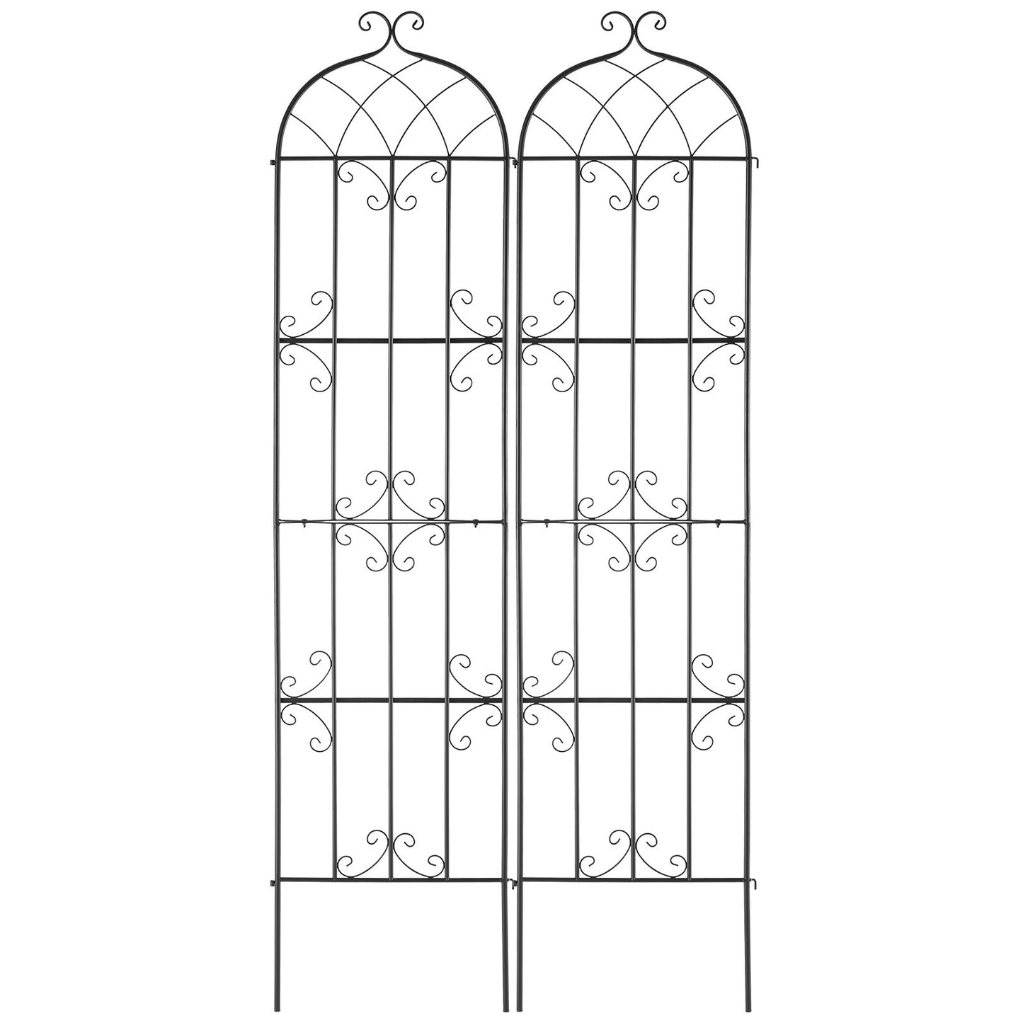 2 Packs Metal Garden Trellis for Climbing Plant Support 87x20 in Rustproof V952-HPJHX2JTH87W13N5YV0