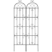 2 Packs Metal Garden Trellis for Climbing Plant Support 87x20 in Rustproof V952-HPJHX2JTH87W13N5YV0