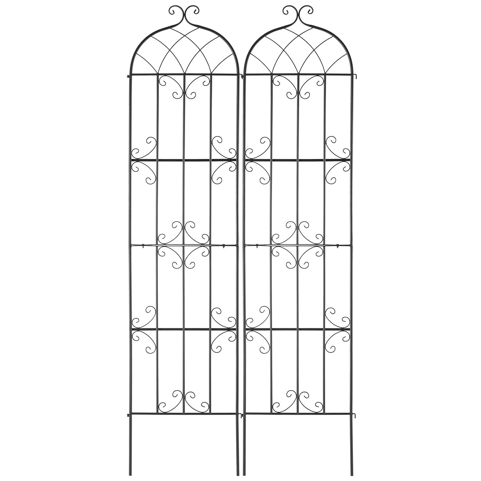2 Packs Metal Garden Trellis for Climbing Plant Support 87x20 in Rustproof V952-HPJHX2JTH87W13N5YV0