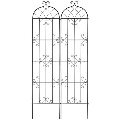 2 Packs Metal Garden Trellis for Climbing Plant Support 87x20 in Rustproof V952-HPJHX2JTH87W13N5YV0