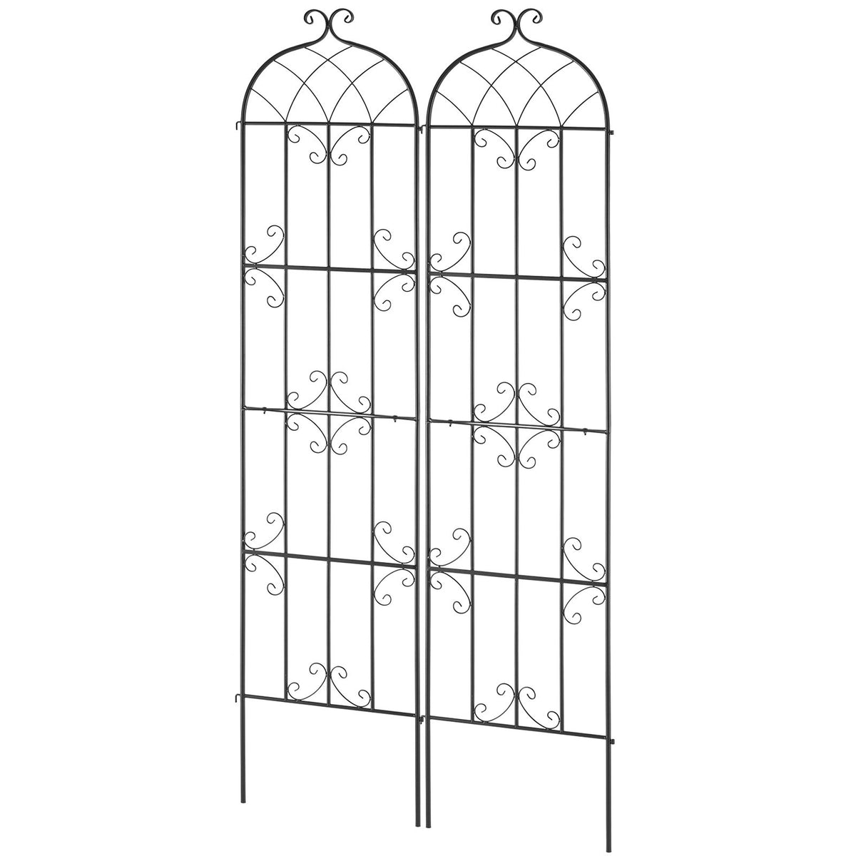 2 Packs Metal Garden Trellis for Climbing Plant Support 87x20 in Rustproof V952-HPJHX2JTH87W13N5YV0