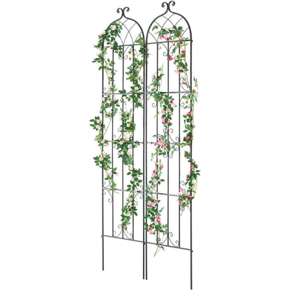 2 Packs Metal Garden Trellis for Climbing Plant Support 87x20 in Rustproof V952-HPJHX2JTH87W13N5YV0