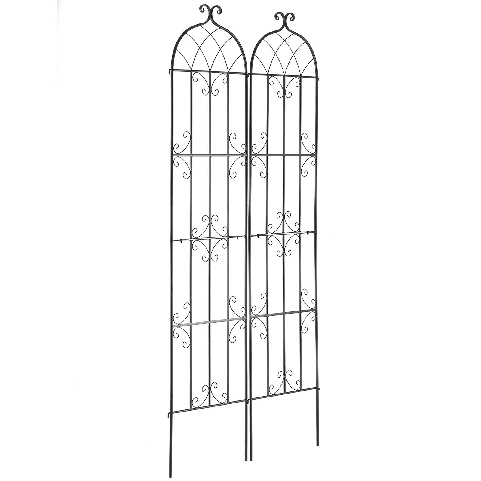 2 Packs Metal Garden Trellis for Climbing Plant Support 87x20 in Rustproof V952-HPJHX2JTH87W13N5YV0