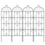 4 Packs Metal Garden Trellis for Climbing Plant Support 71x20 in Rustproof V952-HPJHX4JTH71WYJPT6V0