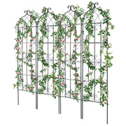 4 Packs Metal Garden Trellis for Climbing Plant Support 71x20 in Rustproof V952-HPJHX4JTH71WYJPT6V0