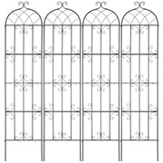 Garden Trellis for Climbing Plants, 87 x 20 in, 4 Packs Rustproof Metal Garden Flower Trellis, Outdoor V952-HPJHX4JTH87W88ZO1V0