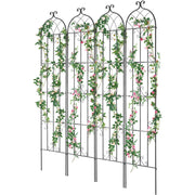 Garden Trellis for Climbing Plants, 87 x 20 in, 4 Packs Rustproof Metal Garden Flower Trellis, Outdoor V952-HPJHX4JTH87W88ZO1V0