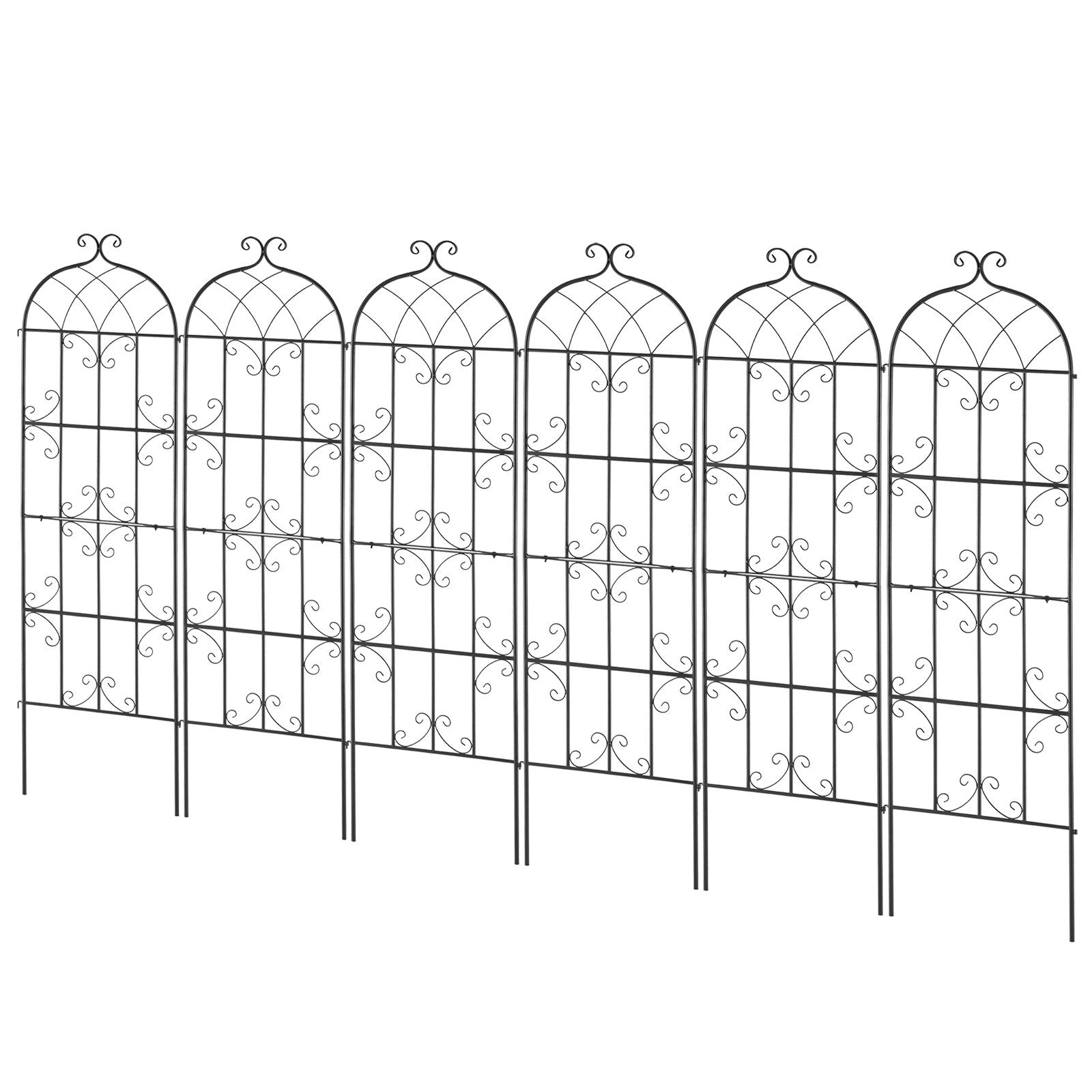 4 Packs Metal Garden Trellis for Climbing Plant Support 71x20 in Rustproof V952-HPJHX6JTH71WWTFZ4V0