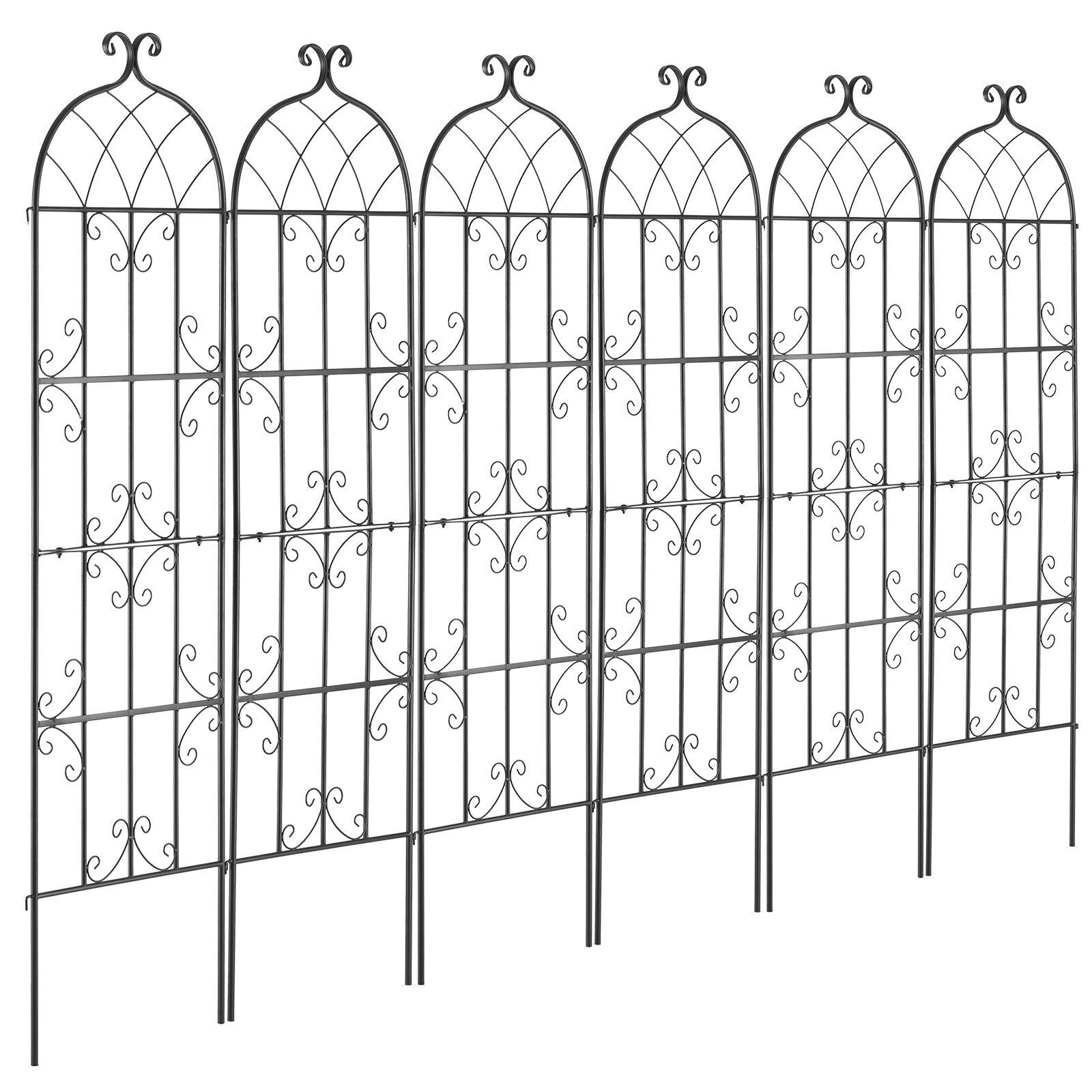 4 Packs Metal Garden Trellis for Climbing Plant Support 71x20 in Rustproof V952-HPJHX6JTH71WWTFZ4V0