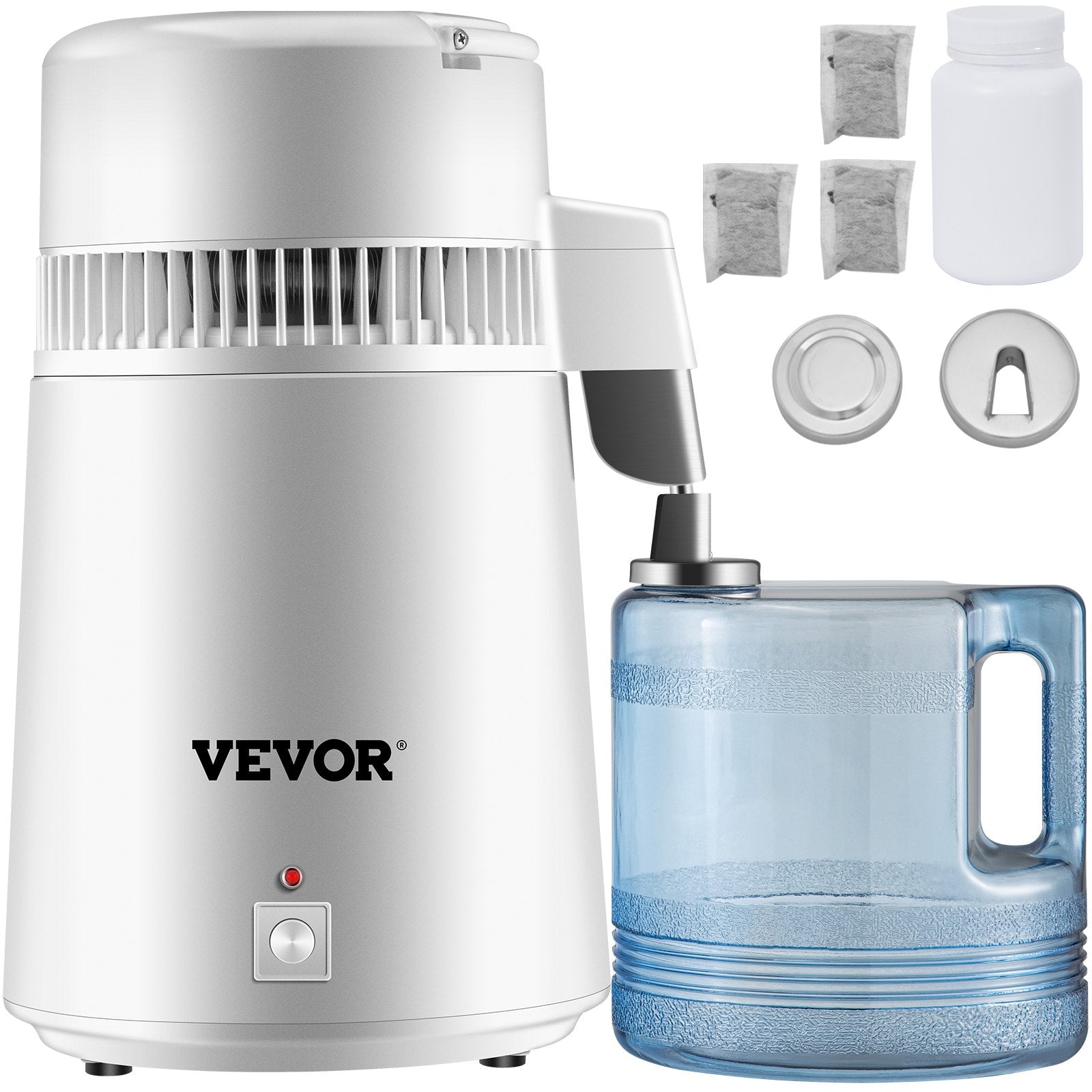 Water Distiller Purifier Pure Water Distiller Filters Water Distillation 4L Internal Stainless Steel with V952-HR-1ZLSJ000000001V3