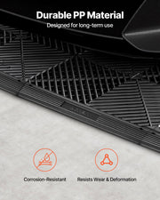 Transition Edge Kit, 11-Piece, Durable Straight Garage Floor Edging, PP Material, Easy Installation, Edge V952-HSDBTBDSK11PZQGZJ001V0