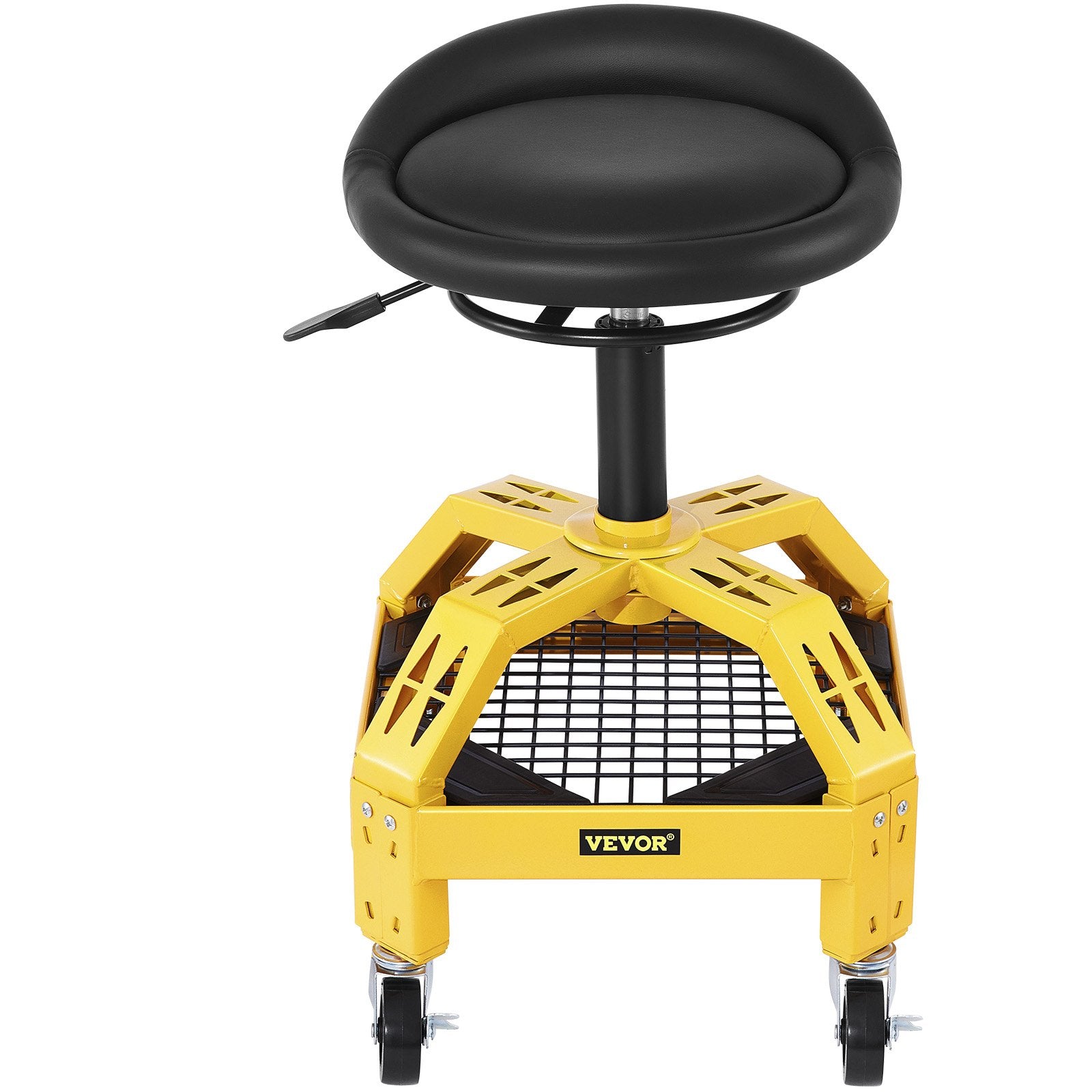 Rolling Garage Stool, 300LBS Capacity, Adjustable Height from 24 in to 28.7 in, Mechanic Seat with 360-degree V952-HSGLJGCKXCDBDZBARV0