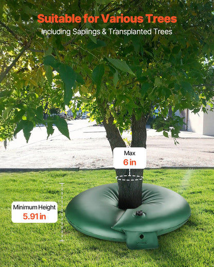 Tree Watering Rings, 4 Pcs 20 Gallons Tree Watering Bags, 6-9 Hours Slow Release, Refillable Planting Water V952-HSJSD20GAL4JCBTVEV0