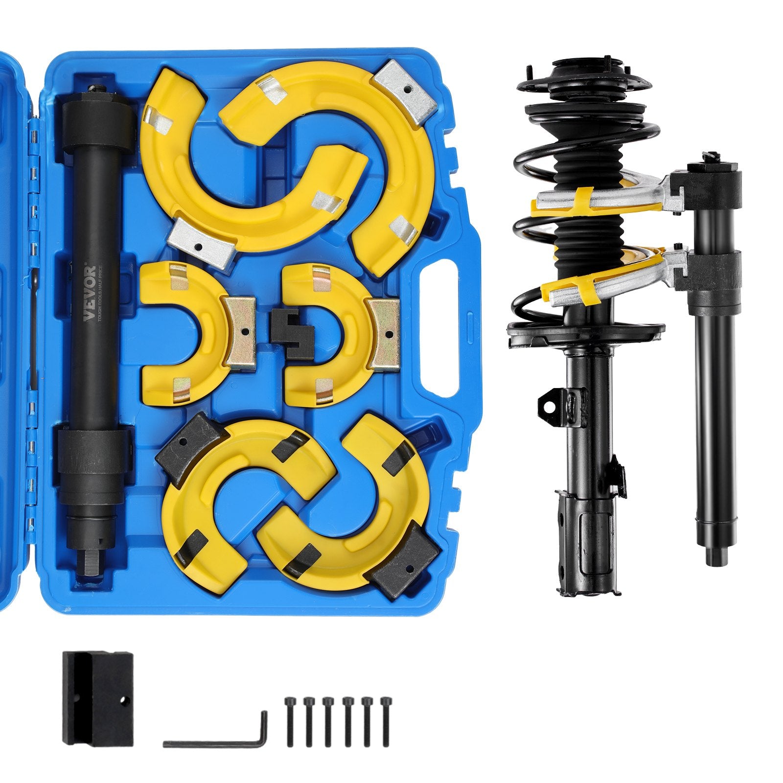 Strut Spring Compressor Set, Macpherson Strut Spring Compressor Kit, Interchangeable Fork Strut Coil V952-HSJZDHCZQTSLGFG8SV0