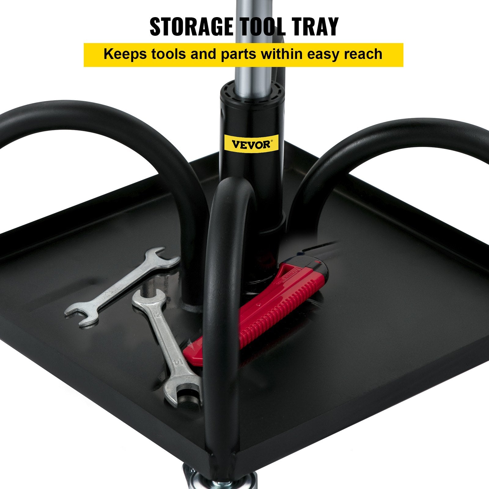 Rolling Garage Stool 300LBS Adjustable Mechanic Work Shop Seat w/Casters V952-HSKSJJXGZYBDDF5PZV0