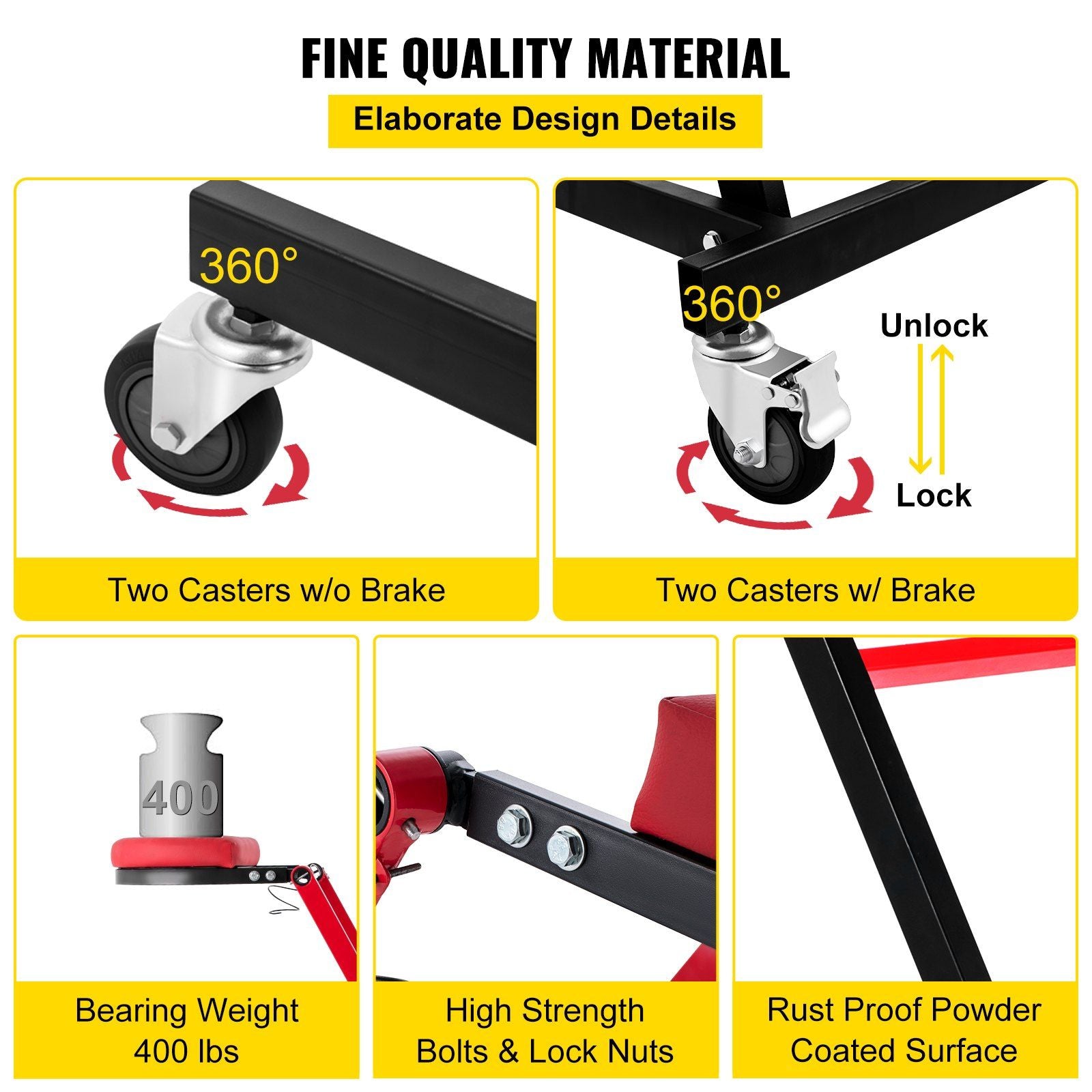 Foldable Engine Creeper Easy Engine Access Creeper for Garage or Workshop V952-HSKZDQCFDJXLCDOR1V0