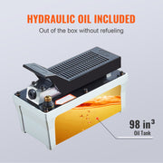 Air Hydraulic Pump, 10,000 PSI 1/2 Gal Reservoir, NPT 3/8" Oil Outlet, NPT 1/4" Inlet, 6.6 ft Pipe, Foot V952-HSMJTELECTRIC8F6HV0